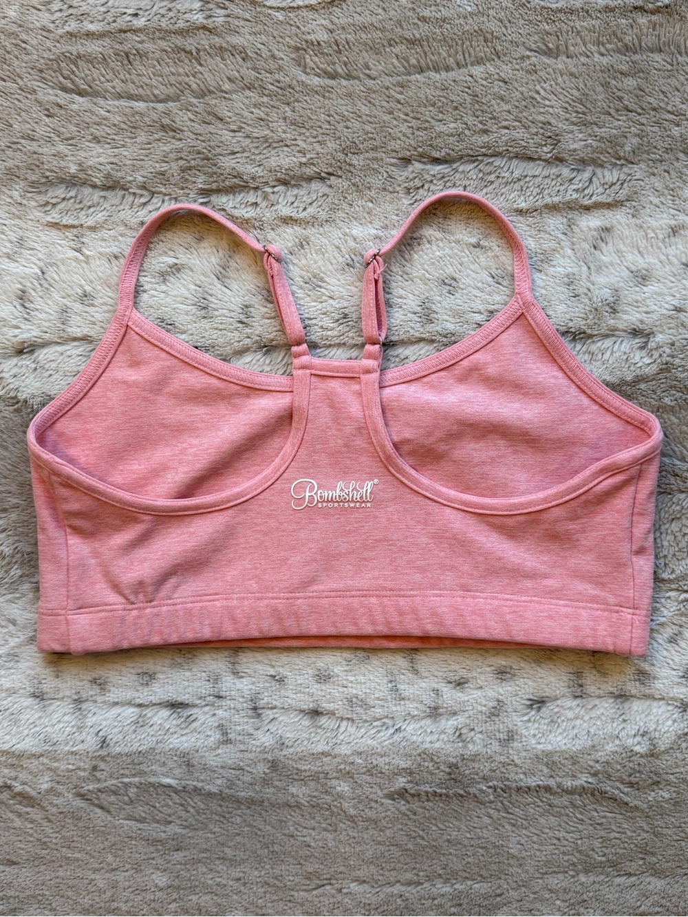 Bombshell Sportswear Sports Bra in Pink Heather